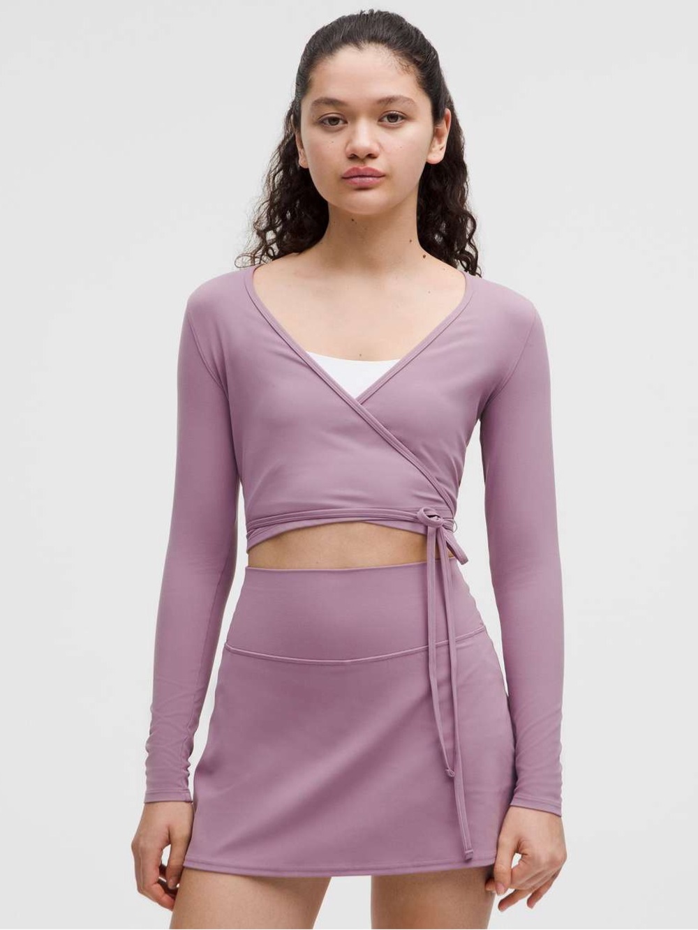 lululemon athletica Mauve Wrap Crop Top